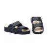 Bioup 780 Sandalia de piel con velcro, planta de leather y ligera