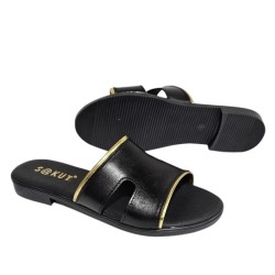 Sandalia de piel animal print-Mujer