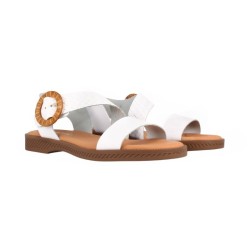 MARILA  AMSTER Leather sandal, flat, comfort insole, non-slip