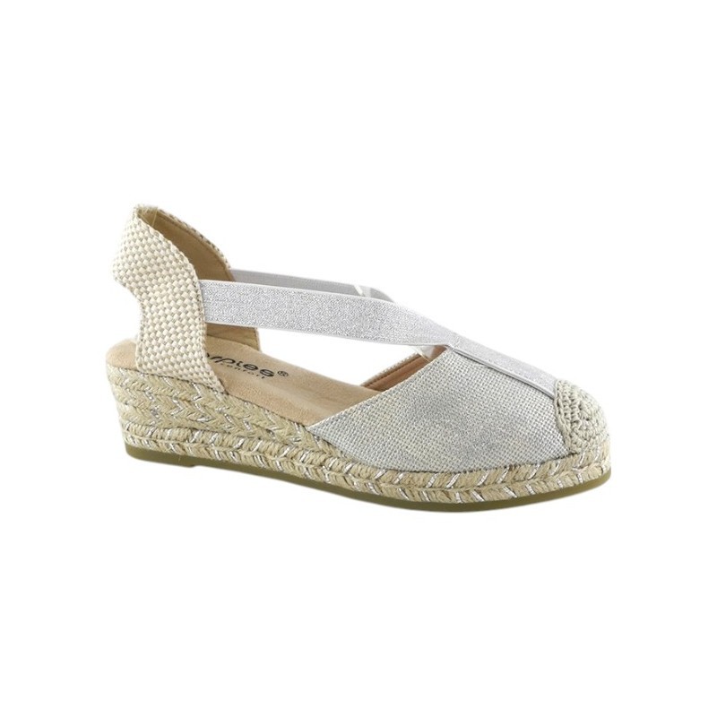 SHOES  fabric valenciana, elastics closure, comfort insole, rubber sole