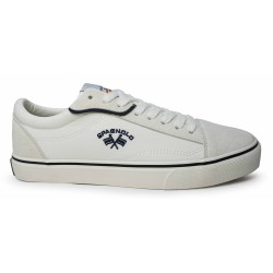 Zapatillas Spagnolo lona, calzado urbano hombre, sneakers negras clásicas, moda española, zapatillas casuales.