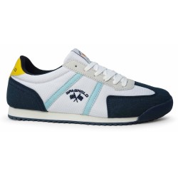 Zapatillas Spagnolo, calzado casual hombre, sneakers de serraje y malla, moda española hombre.