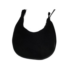 Bolso de bamara negro con adorno en el centro