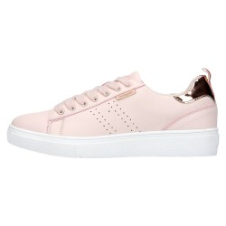 j'hayber DEPORTIVO PIEL CASUAL rosa, cierre de cordones, suela de goma antideslizantes