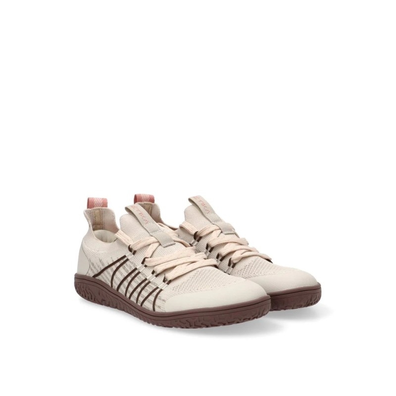 DEPORTIVO PIEL CASUAL, BEIGE, ETIKA MUJER, BAREFOOT