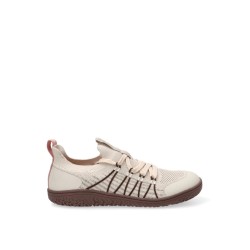 DEPORTIVO PIEL CASUAL, BEIGE, ETIKA MUJER, BAREFOOT