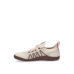 CASUAL LEATHER sneakers , ETIKA WOMEN, BEIGE, BAREFOOT