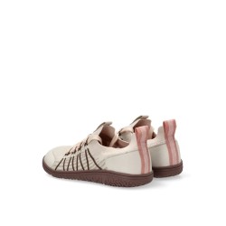 CASUAL LEATHER sneakers , ETIKA WOMEN, BEIGE, BAREFOOT