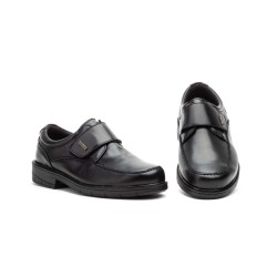 Calzado COMODO Zapato sport de piel con velcro, suela ligera, plantilla extraible