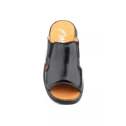 Sandalia de Piel Comfort Marrón y Negro: El Descanso que tus Pies Merecen | Hecho en España