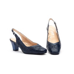 5610 Salón ancho especial de piel,  planta de piel, tacón ancho bajo, suela antideslizante