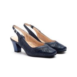 5610 Salón ancho especial de piel,  planta de piel, tacón ancho bajo, suela antideslizante