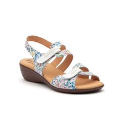 Leather wedge sandals, gel insole, soft, non slip
