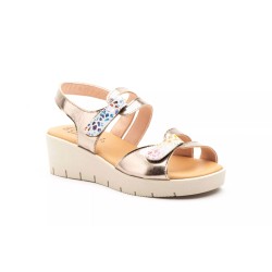 459  Leather wedge sandals, gel insole, non-slip