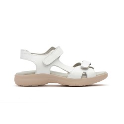 Sandalia de piel, walking, plantilla confort, suela antideslizante