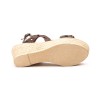 Leather wedge sandals, confort insole, non-slip
