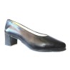 Special wide leather shoe with heel, Pember