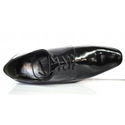 Zapato de piel charol, de vestir o Novio, suela de cuero, Almasa