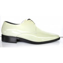 Patent leather shoe with...