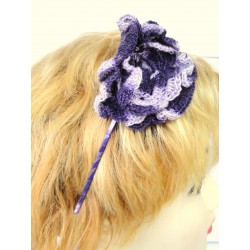 Violet flower tiara with...