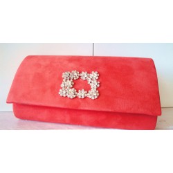 Red party bag with stones...